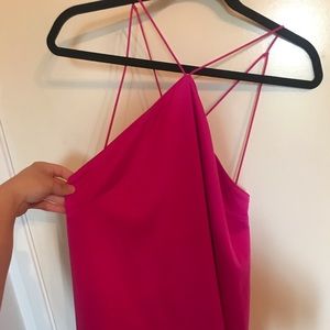 Magenta Stappy Back Dress